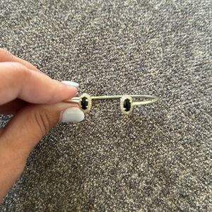 Kendra Scott black and gold druzy bracelet